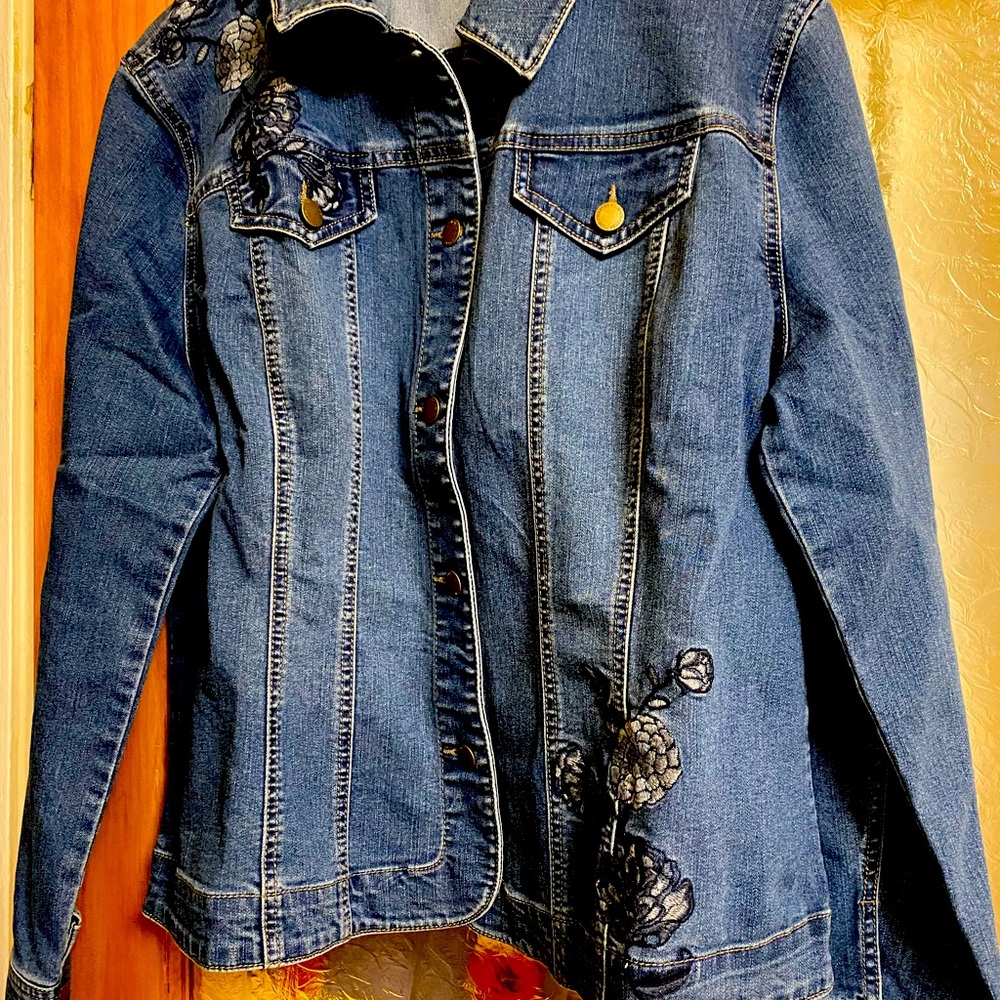 New Blue Denim Charter Club Jean Jacket